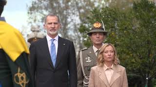 Il Presidente Meloni incontra il Re Felipe VI e la Regina Letizia di Spagna [upl. by Aineles440]