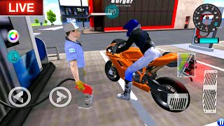 ✅3D Driving Class Simulator Bullet Train Vs Motorbike  Bike Driving Game  Android Gameplay [upl. by Llemert19]