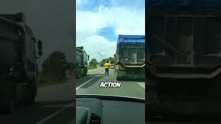 Reckless Driver Gets Instant Justice By Truckers 😱 [upl. by Icat393]