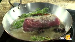 Pan roasted pork tenderloin goes gourmet [upl. by Atik]