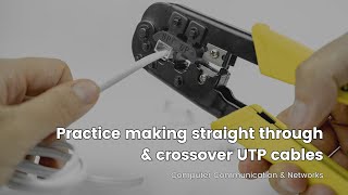 Practice making UTP Cables  Straight Through amp Crossover UTP Cable  CCN [upl. by Manbahs]