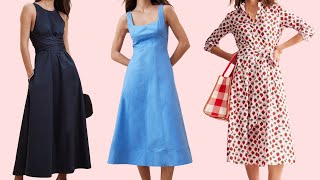 Best Summer Dresses For Rectangle Body Shape Women Over 50 [upl. by Ettolrahc60]