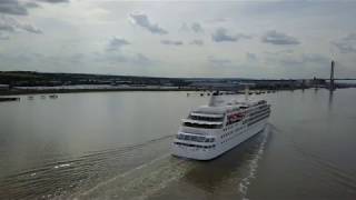 Silver Wind at Dartford Crossing on 13 July 2017 taken with a DJI Mavic Pro in 4K using Active Track [upl. by Krm]