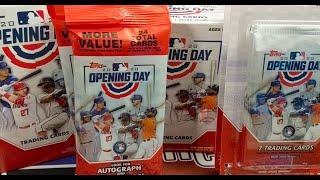 2020 Topps Opening Day Retail Break Blaster Box Hanger Box Blister Packs [upl. by Theda920]