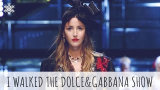 I WALKED THE DOLCE amp GABBANA SHOW  ALEXANDRA PEREIRA [upl. by Mozza]