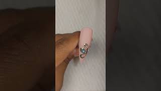 Flor cromada nails unas nailart viralshorts viralvideos music [upl. by Hotze]