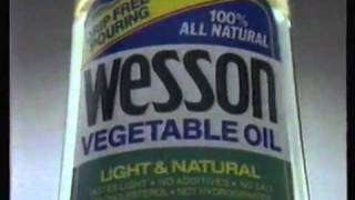 Wesson Cooking Oils Commercial 1989 [upl. by Reni671]