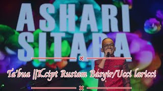 🔴 Anto Sarro  Ta Bua KCipta  Rustam BasyirUcci Laricci Cover By Ashari Sitaba [upl. by Gaddi100]