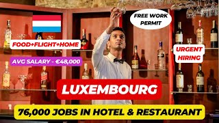 🇱🇺 Luxembourg  The Richest Country  76000 Hotel Jobs  Avg Salary  €48000 🇱🇺 [upl. by Good433]