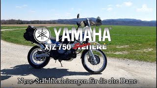 Neue Stahlflexleitungen für die alte Offroad Dame Yamaha XTZ 750 [upl. by Ycniuq]