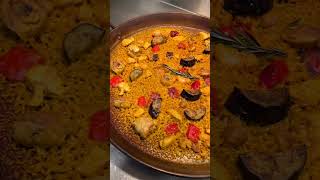 making paella 🥘 behindthescene videoshort HighSpeedDining [upl. by Lezned]