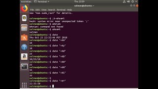 Date commands in Linux [upl. by Nirag]