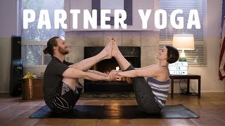 SUPER Fun Partner Yoga Poses  Yoga for Couples or Friends [upl. by Dolloff]