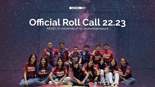 Roll Call 2223  AIESEC in University of Sri Jayewardenepura [upl. by Auberon357]