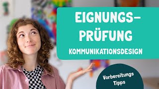 Tipps und Aufgaben für die Eignungsprüfung Kommunikationsdesign [upl. by Noskcaj96]