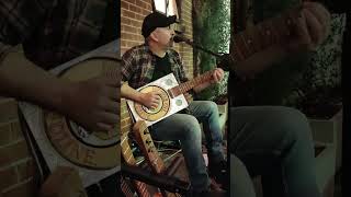 In My Time of Dyin Led Zeppelin Cover on Cigar Box Guitar guitarsongs livemusic bluesguitar [upl. by Metah465]