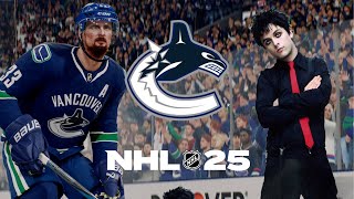 Vancouver Canucks Goal Horn with HOLIDAY NHL 25 [upl. by Sabella]