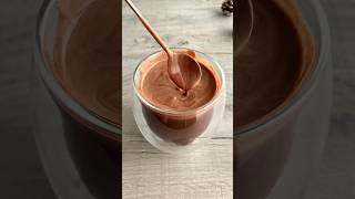 The best hot chocolate ever 😍 italianhotchocolate easyrecipe [upl. by Mackenie]