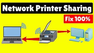 How to share printer in networking between two computers  Printer share kaise kare [upl. by Ellenuahs]