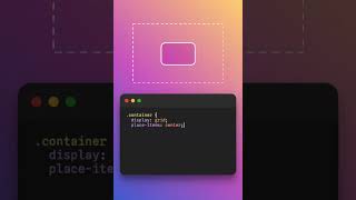 How to center a div in css shorts uidesign html htmlcss css cssflexbox cssgrid [upl. by Hploda]