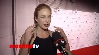 Caity Lotz INTERVIEW  2nd Annual quotDancing for NEDquot Dance Party ARRIVALS [upl. by Iahs]