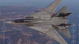 F14 Takeoff and Intercept in Carrier Landing HD [upl. by Elkcim972]