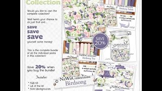 Birdsong Collection  Digital Scrapbooking and Card Making Kit  Nitwit Collections™ [upl. by Drofub]