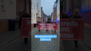 Montagsprotest in Eisenach am 141024 für Frieden Freiheit und Souveränität [upl. by Yokum]