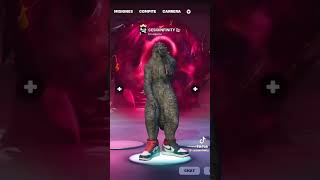 Godzilla Cantando Godzilla con Zapatillas Nike en Fortnite 🤪🤣 shorts fortnite funny memes [upl. by April21]