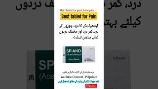 Aceclofenac 100mg  Spiano 100 mg tablet painkiller aceclofenac shorts medicine [upl. by Serilda]