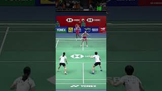 Longest rally 60 shots TanThinaah vs BaekLee  Korea Open 2024 WD SF shorts badminton [upl. by Josi]