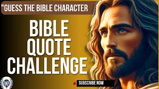 GUESS THE BIBLE CHARACTERBIBLE QUIZ bible biblequiz [upl. by Norraj]