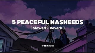 5 Peaceful Nasheeds ✨  Slowed  Reverb  Zainstics [upl. by Doowle]