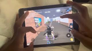 Playing mm2 on iPad handcam [upl. by Maddie316]