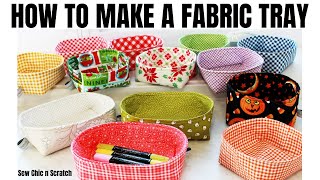 How to make a Fabric Tray [upl. by Arinaj727]