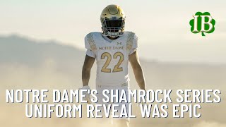 Notre Dames Shamrock Series Uniform Reveal Was Epic [upl. by Akcirred]