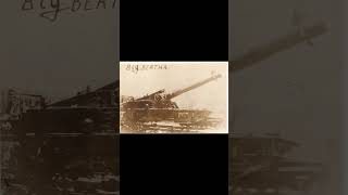 WW1 American RPPC of railway gun Dubbed Big Bertha [upl. by Noll]