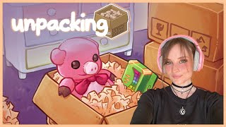 Unpacking  Cozy Organisation Game  Full Playthrough [upl. by Mauldon]