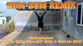 BUM BUM REMIX LINEDANCE  Choreographer Siti Kha INA Rince MRY INA amp Cinta Lia INA [upl. by Airahs]