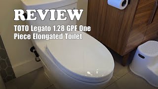 TOTO Legato 128 GPF One Piece Elongated Toilet  Review [upl. by Marron]