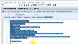 How To Create Webservice SOAP WSDL in SAP [upl. by Gordon498]