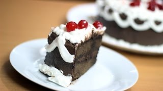 Black Forest Cake Recipe  My Birthday Special [upl. by Kronfeld149]