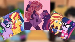 equestria girls react to tiktok film 1 sciset appledash mlp [upl. by Haya]