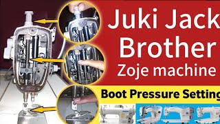 Juki silai machine ka pressure bar kaise thek krte hainpressure bar hight adjustment [upl. by Young]