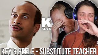 COUPLE React to Key amp Peele  Substitute Teacher  OFFICE BLOKE DAVE [upl. by Myke]