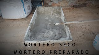 PREPARA MORTERO EN SEGUNDOS MorteroSeco Albañilería [upl. by Cy213]