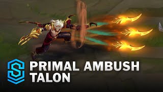 Primal Ambush Talon Skin Spotlight  PreRelease  PBE Preview  League of Legends [upl. by Pedaiah]