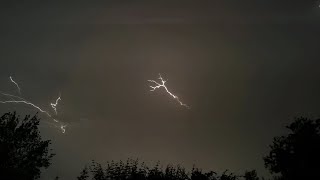 Schweres Unwetter Spätabends in Brandenburg an der Havel mit vielen Blitzen und Starkregen [upl. by Clarence125]