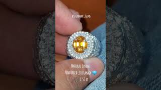 Natural Sphene💎 Unheated💍Sri Lanka ⚖ 157 ct Ring Silver Micro Setting HMHarga 25 jt Nego Wa [upl. by Sapphira222]