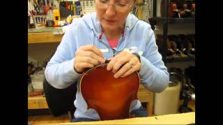 Replacing a Chinrest on a Violin [upl. by Knobloch]